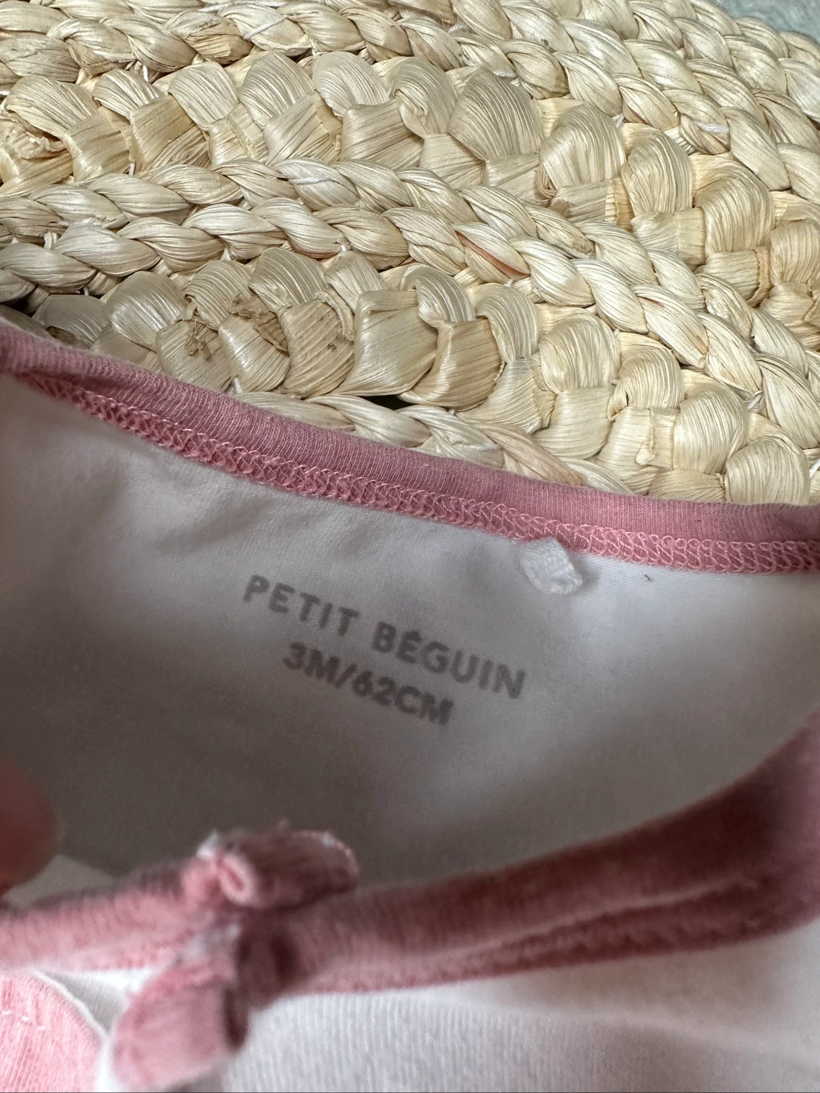 Pyjama een stuk Petit Béguin roze wit 3 maanden – photo 5